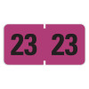 Yearly End Tab File Folder Labels, 23, 0.75 x 1.5, Purple, 500 Labels/Roll