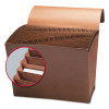 Tuff Expanding Wallet, 31 Sections, Elastic Cord Closure, 1/15-Cut Tabs, Letter Size, Redrope