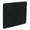 Soft Touch Cloth Expanding Files, 2" Expansion, 1 Section, Snap Closure, Letter Size, Black