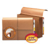 Redrope End Tab Wallets, 5.25" Expansion, 1 Section, Elastic Cord Closure, Straight Tabs, Legal Size, Redrope, 10/Box