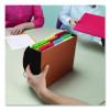 Recycled Redrope Wallets, 5.25" Expansion, 1 Section, Elastic Cord Closure, Letter Size, Redrope, 10/Box