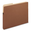Redrope Drop Front File Pockets With 2/5-Cut Guide Height Tabs, 1.75" Expansion, Letter Size, Redrope, 25/Box