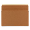 Easy Grip Pockets, 5.25" Expansion, Letter Size, Redrope, 10/Box