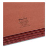 Supertab Pockets, 3.5" Expansion, Letter Size, Redrope, 25/Box