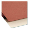 Supertab Pockets, 3.5" Expansion, Letter Size, Redrope, 25/Box