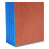 Redrope Drop-Front End Tab File Pockets, Fully Lined 6.5" High Gussets, 3.5" Expansion, Letter Size, Redrope/Blue, 10/Box