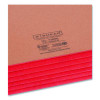 Redrope Drop-Front End Tab File Pockets, Fully Lined 6.5" High Gussets, 5.25" Expansion, Letter Size, Redrope/Red, 10/Box