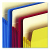 Colored File Pockets, 3.5" Expansion, Letter Size, Assorted Colors, 25/Box