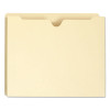 Manila File Jackets, 1-Ply Straight Tab, Letter Size, Manila, 50/Box