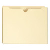 100% Recycled Top Tab File Jackets, Straight Tab, Letter Size, Manila, 50/Box
