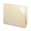 End Tab Jackets With Reinforced Tabs, Straight Tab, Letter Size, 14-Pt Manila, 50/Box