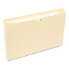Manila File Jackets, 2-Ply Straight Tab, Legal-Size, Manila, 50/Box