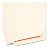 End Tab Jackets With Reinforced Tabs, Straight Tab, Legal Size, 11-Pt Manila, 100/Box
