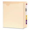 Heavyweight End Tab File Jacket With 2" Expansion, Straight Tab, Letter Size, Manila, 25/Box