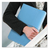 Expanding Wallet With Elastic Cord, 2" Expansion, 1 Section, Elastic Cord Closure, Letter Size, Blue, 10/Box