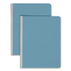 Prong Fastener Premium Pressboard Report Cover, Two-Piece Prong Fastener, 3" Capacity, 8.5 X 11, Blue/Blue
