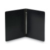 Prong Fastener Premium Pressboard Report Cover, Two-Piece Prong Fastener, 3" Capacity, 8.5 X 11, Black/Black