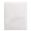 Frame View Poly Two-Pocket Folder, Accommodates (100) 11 x 8.5 Sheets, Clear/Oyster, 5/Pack