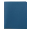 Two-Pocket Folders, Accommodates (100) 11 x 8.5 Sheets, Blue, 25/Box