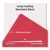 Two-Pocket Folders, Accommodates (100) 11 x 8.5 Sheets, Red, 25/Box