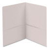 Two-Pocket Folders, Accommodates (100) 11 x 8.5 Sheets, White, 25/Box