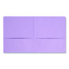 Two-Pocket Folders, Accommodates (100) 11 x 8.5 Sheets, Lavender, 25/Box