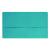 Two-Pocket Folders, Accommodates (100) 11 x 8.5 Sheets, Teal, 25/Box
