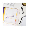 Three-Ring Binder Poly Index Dividers With Pocket, 1/3-Cut Tabs, 11.25 x 9.75, Assorted Colors, 5 Sets