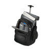 Rolling Backpack, Fits Devices Up To 15.6", Polyester, 14 x 8 x 21, Black/Charcoal