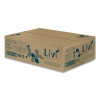 Hard Wound Roll Towel, 1-Ply, 8" x 1,000 Ft, White, 6 Rolls/Carton
