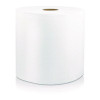 Hard Wound Roll Towel, 1-Ply, 8" x 800 Ft, White, 6/Carton