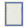 Parchment Certificates, Academic, 8.5 X 11, Ivory With Blue/Silver Foil Border, 15/Pack