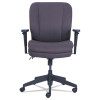 Cosset Ergonomic Task Chair, Supports Up To 275 Lb, 19.5" To 22.5" Seat Height, Gray Seat/Back, Black Base