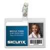 Self Laminating Badge Holder, Horizontal, 3.5 X 2.25, Clear, 25/Pack