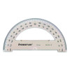 Mars College Protractor, Plastic, 6" Ruler Edge/180 Degree, Transparent Tinted