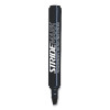Stridemark Tank Permanent Marker, Broad Chisel Tip, Black, 12/Pack
