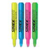 Stridebrite Tank Highlighter, Assorted Ink Colors, Chisel Tip, Assorted Barrel Colors, 12/Pack
