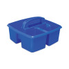 Small Art Caddies, 3 Sections, 9.25" X 9.25" X 5.25", Assorted Colors, 5/Pack