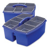 Large Caddy With Sorting Cups, Blue, 2/Carton
