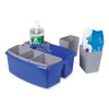 Large Caddy With Sorting Cups, Blue, 2/Carton