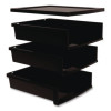 Quick Stack Construction Paper Sorter, 3 Compartments, 11 x 12.4 x 8.7, Black