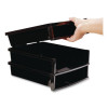 Quick Stack Construction Paper Sorter, 3 Compartments, 11 x 12.4 x 8.7, Black