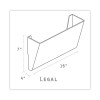 Wall File, 3 Sections, Legal Size 16" x 4" x 14", Clear, 3/Set