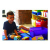 Double Xl Wide Interlocking Book Bins, 9.2" X 14.5" X 7", Assorted Bright Colors, 6/Carton