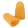 Rubber Finger Tips, 12 (Medium-Large), Amber, Dozen