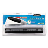12-Sheet Lighttouch Desktop Two- To Three-Hole Punch, 9/32" Holes, Black/Silver
