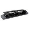 20-Sheet Smarttouch Three-Hole Punch, 9/32" Holes, Black/Gray