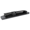 12-Sheet Smarttouch Three-Hole Punch, 9/32" Holes, Black/Gray