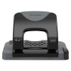20-Sheet Smarttouch Two-Hole Punch, 9/32" Holes, Black/Gray
