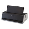 28-Sheet Commercial Electric Two-Hole Punch, Fixed 9/32" Holes, Black/Silver